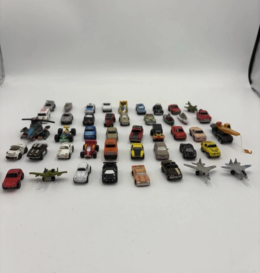 Micro Machines Mini Toy Cars Trucks Mixed Lot Assorted 45 Piece Bundle Race Cars - Image 3 of 3