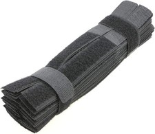 Reusable Cable Ties Wire Organizer 7 Inch Black