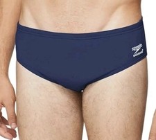 Speedo Endurance Brief Boys Men's Size 28 Competition Water Sports - Navy - NWT