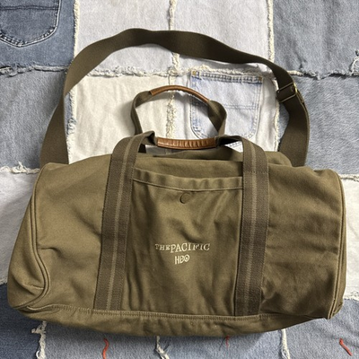 #ad Vintage Y2K The Pacific HBO Tv Show Promo Item Canvas Duffle Bag Rare Military $55.99