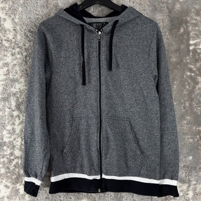 Broken Thread Size S Outdoor Jacket Hooded Gray Drawstring Long Sleeve Casual