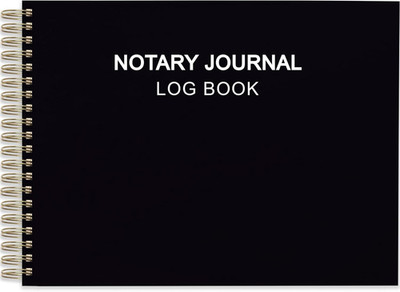Notary Journal Log Book - Hardcover Notary Book with 420 Record Entries, 140 Num