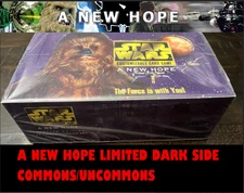 Star Wars CCG Dark Side DS ANH A New Hope BB Limited Commons and Uncommons
