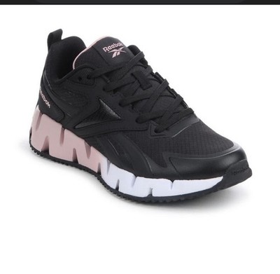 WOMENS BLACK REEBOK ZIG VECTOR SNEAKERS 10 workout walking comfort lightweight