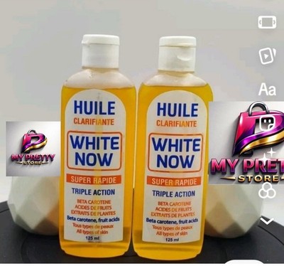 Huile Eclaircissante White Now Lightening Super Rapid Oil 125ml 1 Piece 