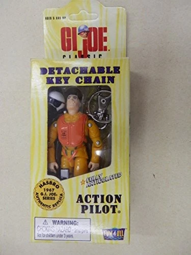 GI Joe Action Pilot Detachable Key Chain Fully Articulated 4 Figure