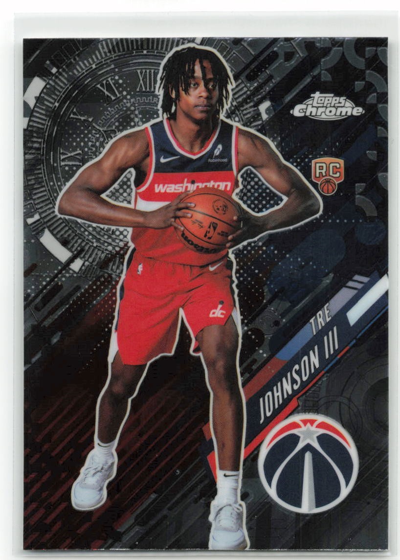 2025-26 Topps Chrome Go Time Tre Johnson III #GT-21 Washington Wizards RC