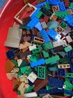 Lego greens, blues, browns, tans bricks, flats, slopes, tiles, more — photo 2
