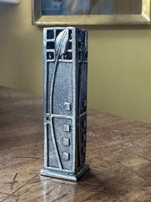 Vintage A.E. Williams Pewter Miniature Bud Vase - Mackintosh Rose Design - 2.5" 