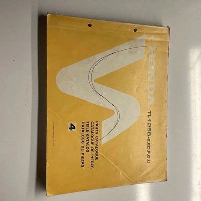 Honda Spare Parts Catalogue Parts List TL 1 25S-e,ed,f,g,u B044
