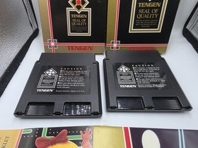 Pac-Man, Ms Pac-man Tengen Nintendo NES Complete CIB w. Reg Cards, Poster