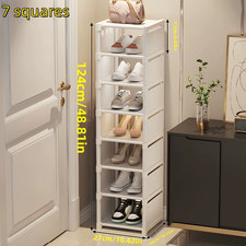 Metal Frame Shoe Rack Multi-Tier Fabric Shelves Space Saving for Sneakers Sandal