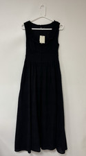 Women's Nobody's Child Sleeveless Flossie Midaxi Dress Plain Black Size 8