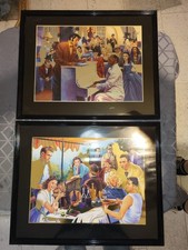 2 Gerahmte Vintage Poster 50er Jahre  Elvis, Marilyn, Dean