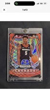 Panini Prizm Draft Picks - Crusade Anthony Edwards #81 Ruby Wave Prizm (RC)