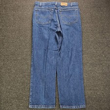 Vintage Levis 540 Relaxed Jeans Men 38x29 Dark Wash Made USA Orange Tab 90s