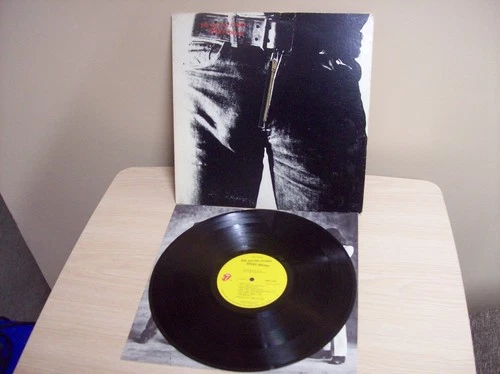 THE ROLLING STONES "STICKY FINGERS" 1971 FIRST PRESSING LP VG+ WORKING ZIPPER