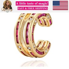 Ear Cuff Earrings for Women Non Piercing 14K Gold Plated Ear Cuffs for Non Pi...