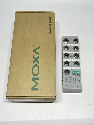 Moxa TN-5308-LV ToughNet 8 Port Unmanaged Ethernet Switch M12 12-48VDC EN 50155