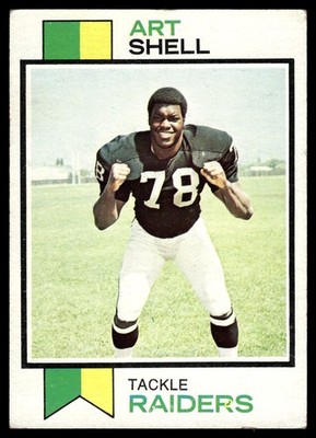 1973 Topps Art Shell #77 Oakland Raiders ROOKIE HOF MID GRADE NO CREASES