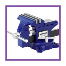 Bench vise, 4-1/2" vice for workbench, utility combination pipe home v