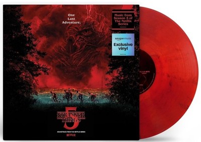 STRANGER THINGS 5 (OST) KYLE DIXON & MICHAEL STEIN RED SMOKE VINYL LP + Poster 