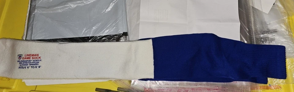 DALLAS COWBOY Auténtico Reebok NFL Lineman Juego Calcetines Equipo Emitido Azul Real Nuevo Foto 2 de 4