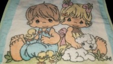 Vintage Precious Moments Infant Blanket