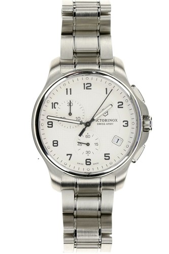 Victorinox Swiss Army Officers Chronograph Quartz White Dial Men's Analog 134577
