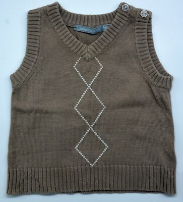 Great Baby Pullover Vest by 3 Suisses Size 18M 80 86