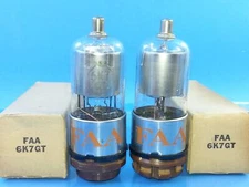 RCA 6K7GT TUBES 1962 MATCHED PAIR NOS NIB TESTED STRONG GAURANTEED