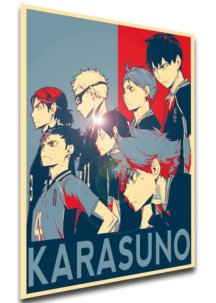 Poster Propaganda - Haikyuu - Karasuno Team - Characters - SA0560