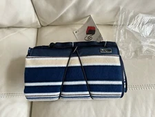 Picnic Time Blanket Tote XL Outdoor Picnic Blanket - Blue Stripe - NEW