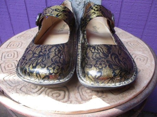 ALEGRIA Paloma 324 Comfort Lace Mary Janes Clogs Shoe EU 39 SZ 9 EUC - Picture 5 of 6