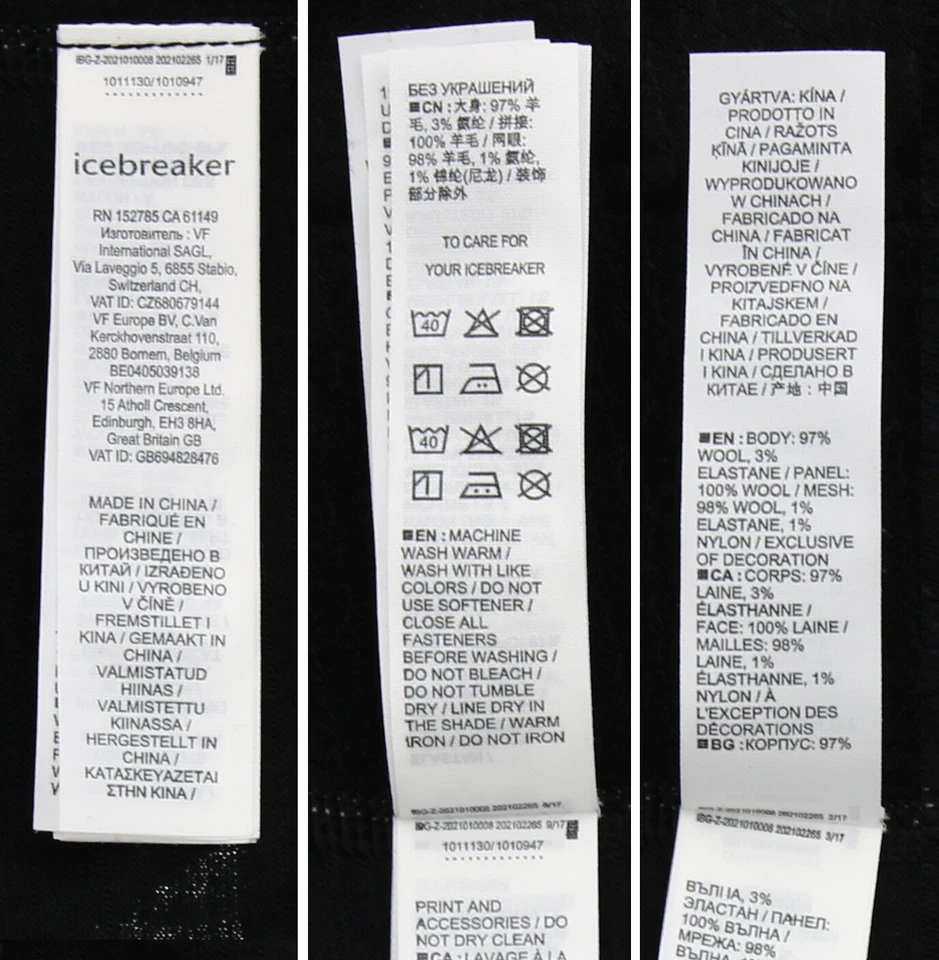 Pantalones de capa base Merino Icebreaker para hombre, leggings de 260 zonas con control de temperatura Foto 4 de 4