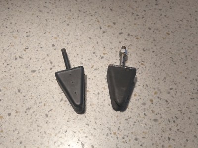 NICE PAIR USED ORIGINAL GENUINE PORSCHE 356 356A FRONT SUSPENSION BUMP STOPS 2