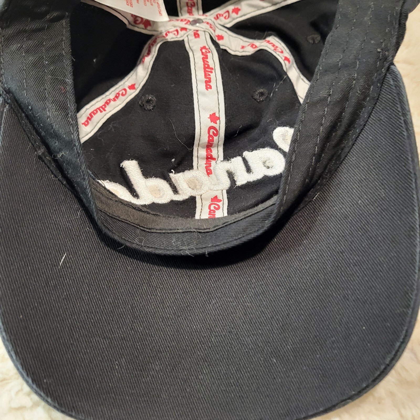CANADA Black Maple Leaf Hat Snapback Baseball Vin… - image 8