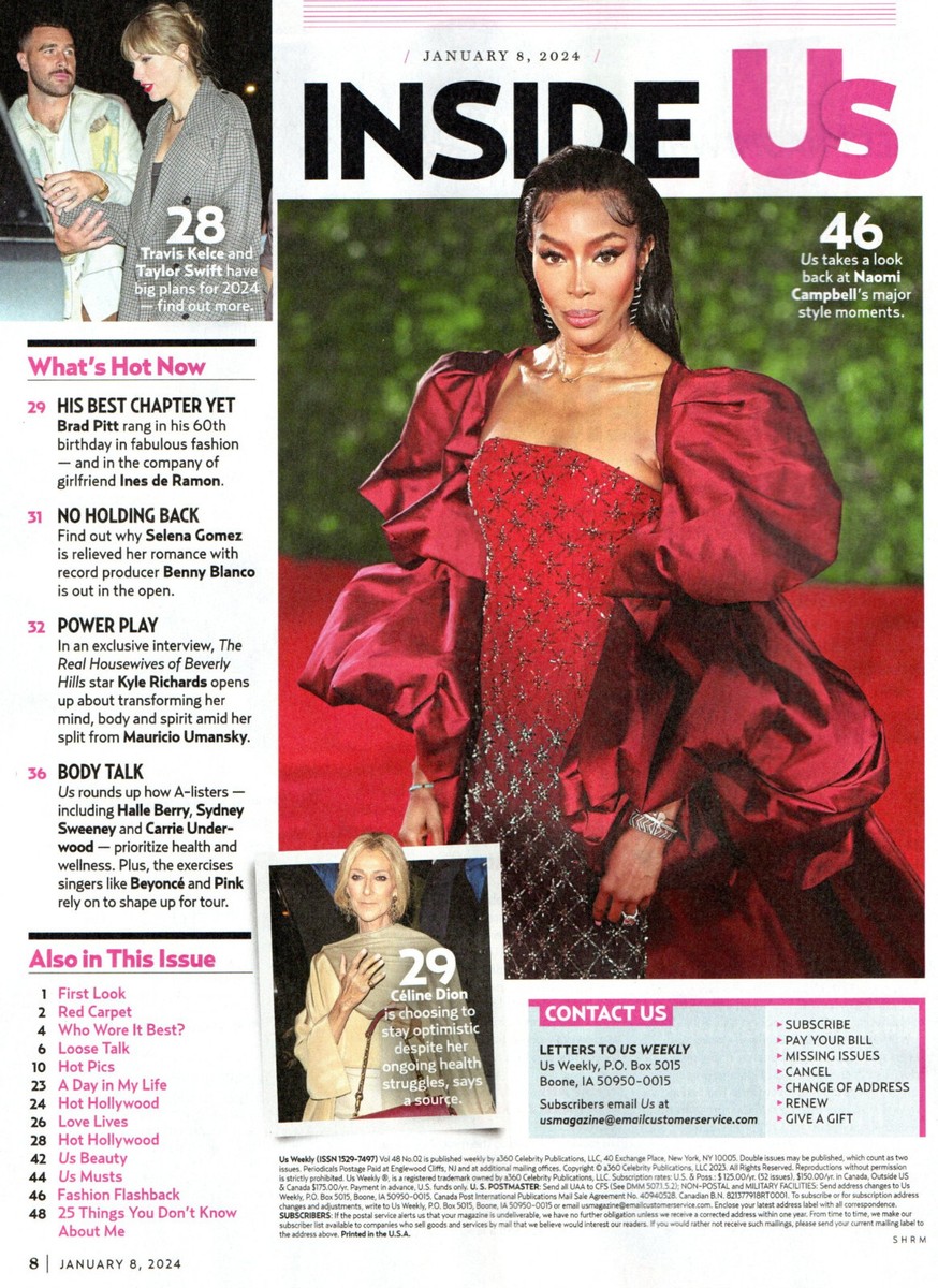 US WEEKLY Magazine January 2024 Kyle Richards Fitness Secrets of