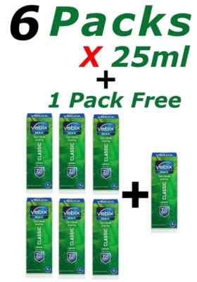 Vebix Deodorant Classic Cream Once a Week Mix No Odor Sweat ( 6 Packs X 25ml )
