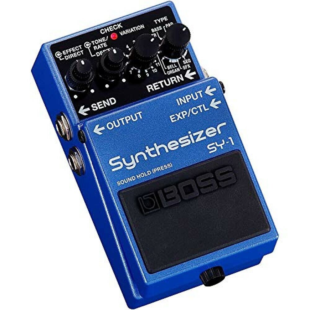 BOSS Synthesizer SY-1 Blue guitar Bass Multi effector Audio equipment