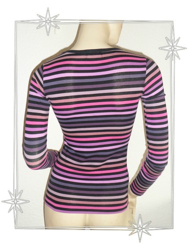 A - Haut T-shirt Tunique Rayé Multicolore Little Marcel Taille XS - 16 ans - Foto 2 di 4
