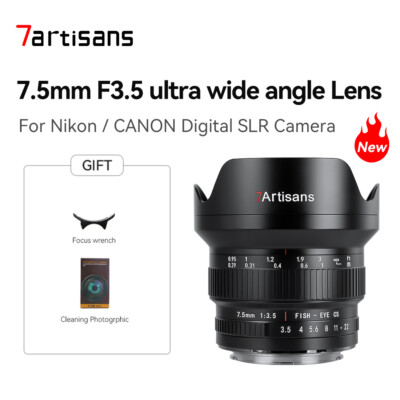 7artisans Wide angle APS-C Lens for Canon EOS 80D Nikon F SLR  Cameras
