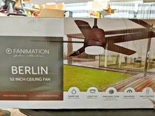 Fanimation Berlin 52 Inch Ceiling Fan Aged Bronze With Aged