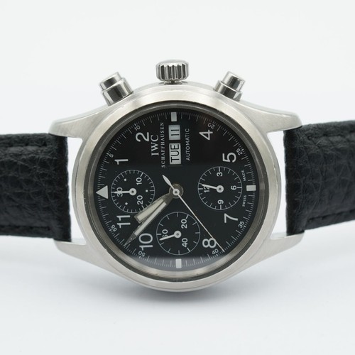 IWC FLIEGERCHRONO AUTOMATIK HERREN UHR 40MM IWC370607 STAHL TOP - Bild 6 von 9