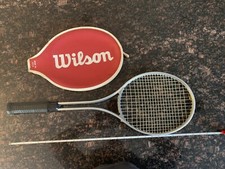 "Wilson Match Point" Aluminum Tennis Racket 4 5/8 Grip Includes Cover Excellent