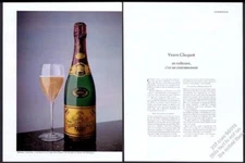 1977 Veuve Clicquot champagne Brut 1970 bottle photo vintage print ad