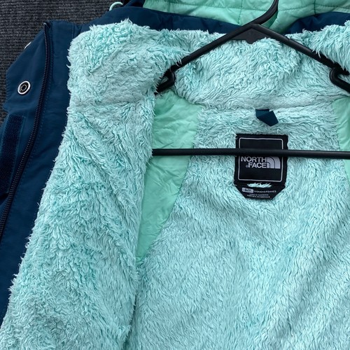 The North Face Inlux Fleece Insulated HyVent Hooded Jacket Womens Small Green - Picture 11 of 24