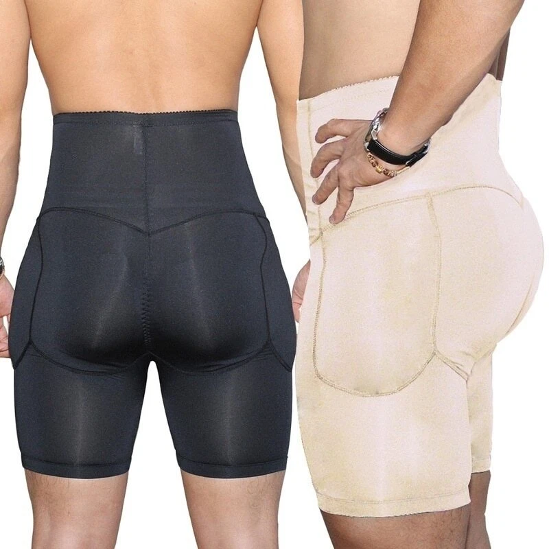 Generic Slip Boxer Da Uomo Con Controllo Della Pancia Mutandine A Compressione Della Pancia Che Sollevano Il Sedere Intimo Modellante Imbottito A Vita Alta (Color : Black, Size : S - Foto 10