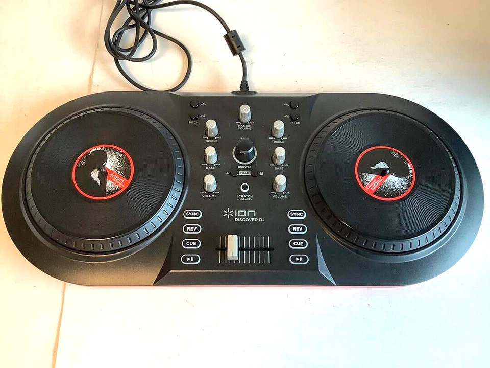 Ion Audio ICUE3 Discover DJ System USB Interface Black/Red for Computer Transfer - Image 2 of 4