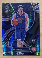 Luke Garza Rookie 2021-22 Panini Spectra Asia Blue Prizm #131 Detroit Mint